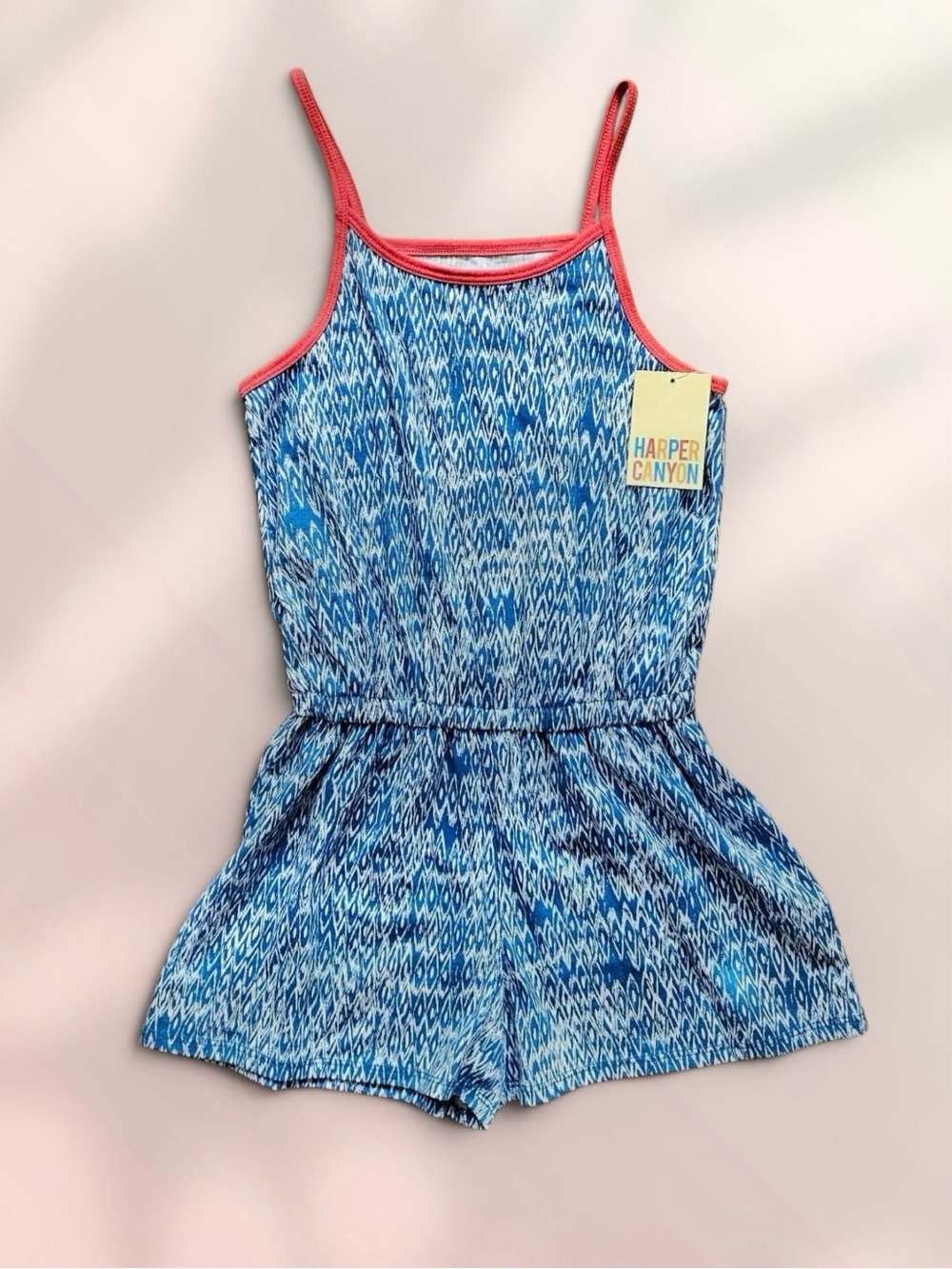 Harper Canyon Blue Romper Size 8-10 NWT